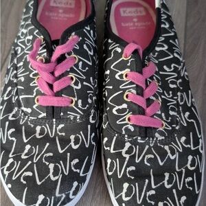 Kate Spade Black and Pink Kids Shoes